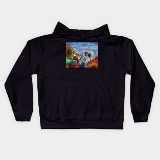 Skeleton Serenade Kids Hoodie